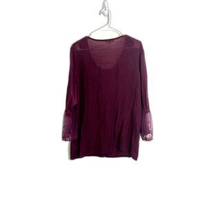 Indigo Soul Women's boho tunic v-neck blouse
